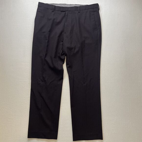 Banana Republic 38x32 Burgundy Red Brown Modern Slim Fit 969723 Wool Dress Pants - Picture 1 of 9